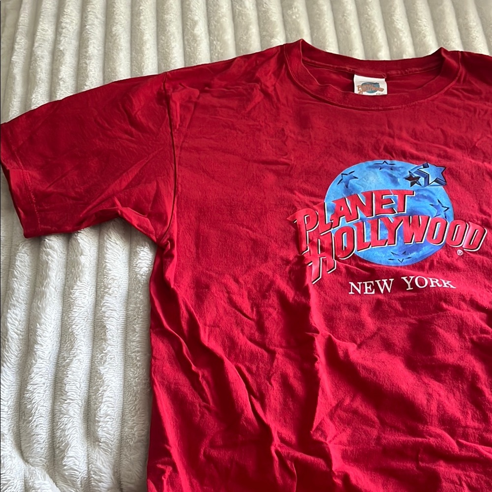 Planet Hollywood New York, Red, Short Sleeve Tee